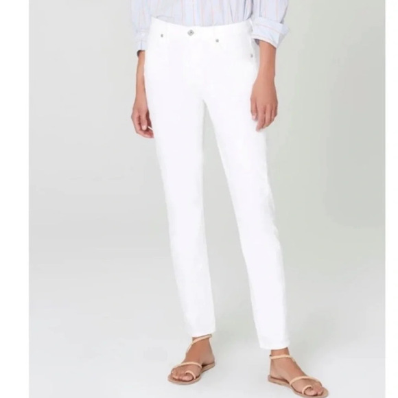 COH | Citizens Of Humanity Skyla White Tapered Leg Denim Size 25 - Picture 1 of 12
